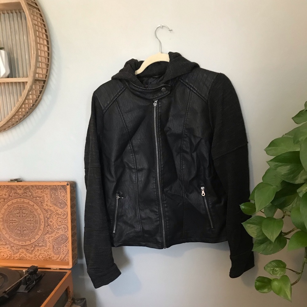 Faux leather jacket